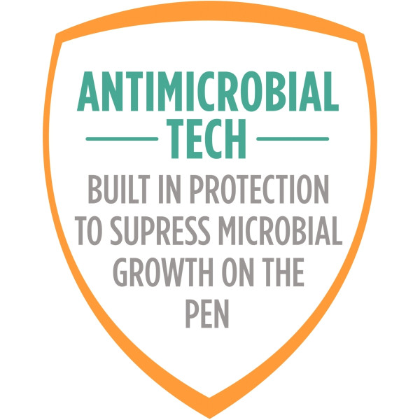 Stylo bille antimicrobial clic bleu