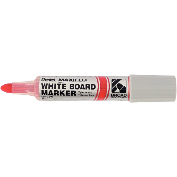 Marqueur tableau blanc Maxiflo pointe ogive 8mm rouge