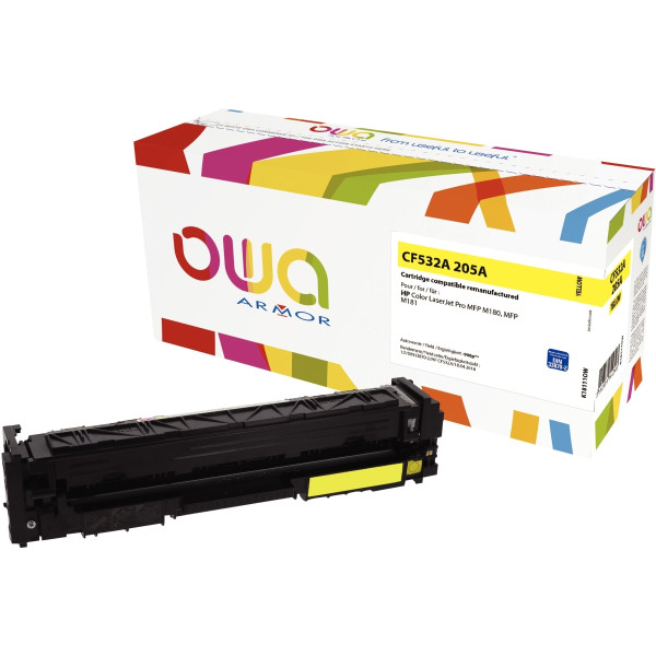 OWA Armor cartouche laser jaune compatible HP 205A (CF532A)