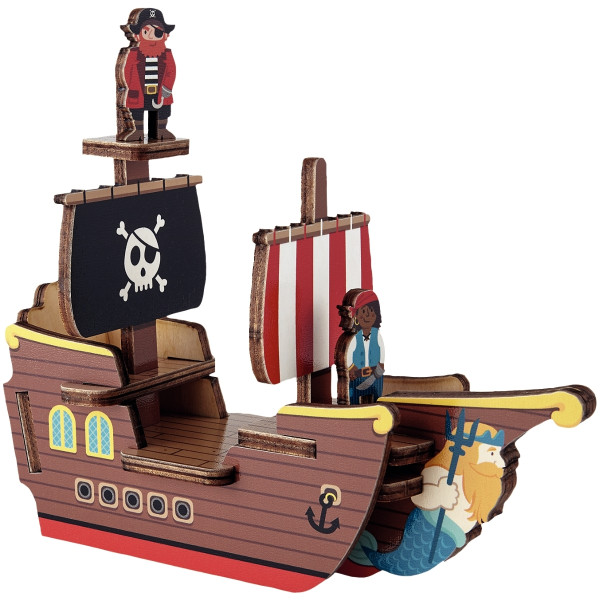 Première maquette, le bateau pirate