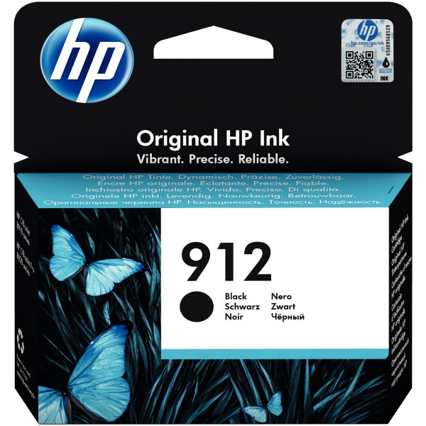 HP 912 cartouche d'encre noire authentique (3YL80AE)