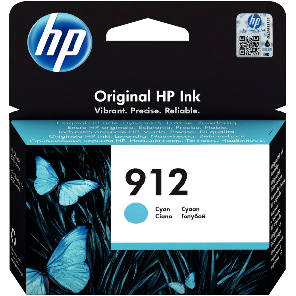 HP 912 cartouche d'encre cyan authentique (3YL77AE)