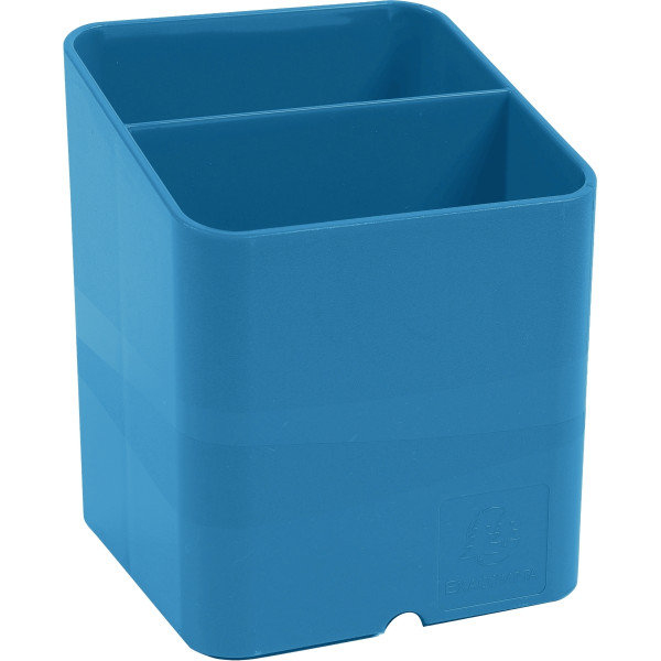 Pot à crayons 2 compartiments CLEANSAFE anti-bactérien bleu