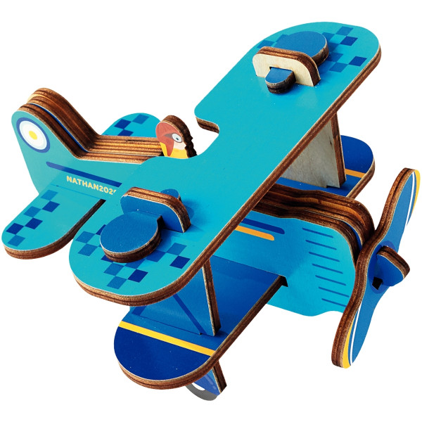 Première maquette, l'avion bi-plan