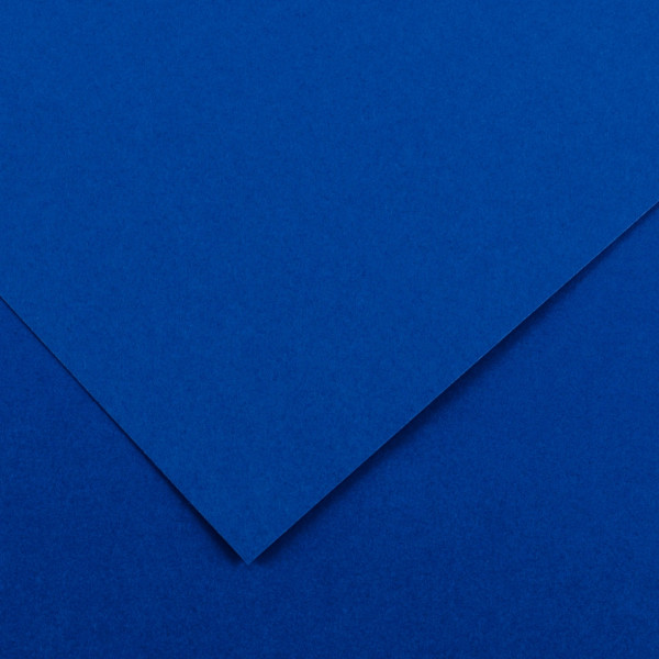 Paquet de 10 feuilles Colorline 50x65 cm 150 g bleu roi