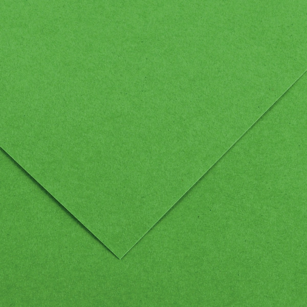 Paquet de 10 feuilles Colorline 50x65 cm 150 g vert franc
