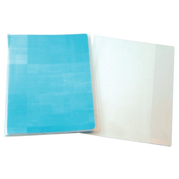 Paquet de 10 protèges-cahier épaisseur 15/100ème 21x29,7cm PVC cristal incolore