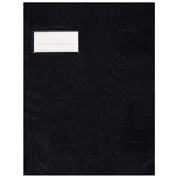 Paquet de 10 protèges-cahier épaisseur 21/100ème 17x22 cm PVC coloris noir