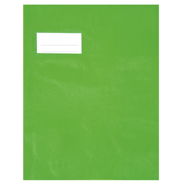 Paquet de 10 protèges-cahier épaisseur 21/100ème 17x22 cm PVC coloris vert