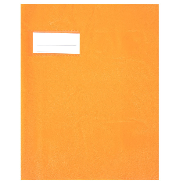 Paquet de 10 protèges-cahier épaisseur 21/100ème 17x22 cm PVC coloris orange