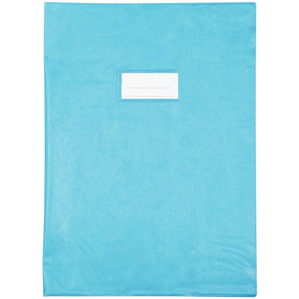 Paquet de 10 protèges-cahier épaisseur 21/100ème 21x29,7cm PVC bleu clair
