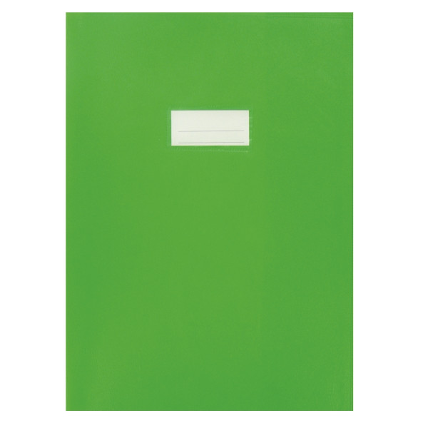 Paquet de 10 protèges-cahier épaisseur 21/100ème 21x29,7cm PVC coloris vert