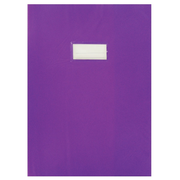 Paquet de 10 protèges-cahier épaisseur 21/100ème 21x29,7cm PVC coloris violet