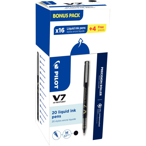 Écopack 20 rollers V7 noirs dont 4 offerts