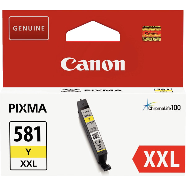Canon 581XXL cartouche jet d'encre jaune très haute capacité authentique (CLI581XXLY)