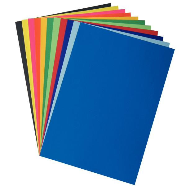 Paquet de 25 feuilles affiche 85g 60x80cm bleu foncé
