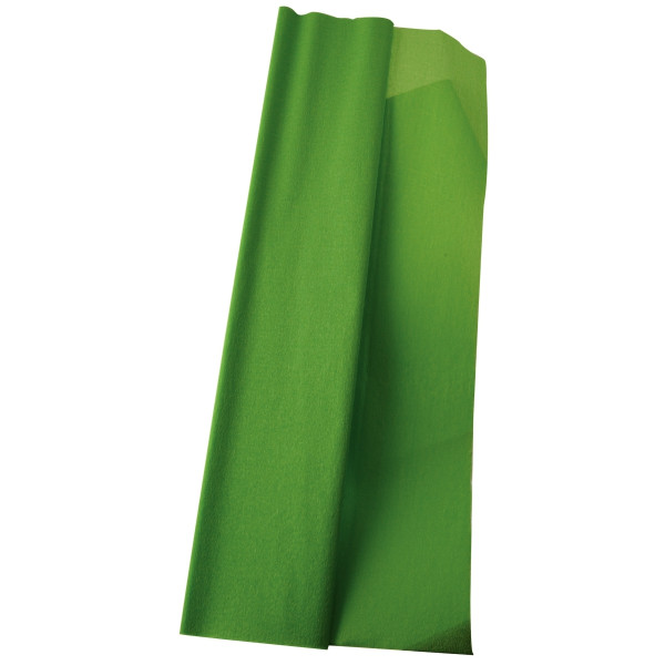 Paquet de 10 feuilles crépon supérieur 250x50  vert clair