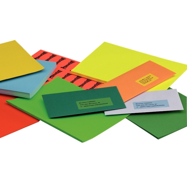 Boîte de 1400 étiquettes couleur 38.1x99mm coloris vert