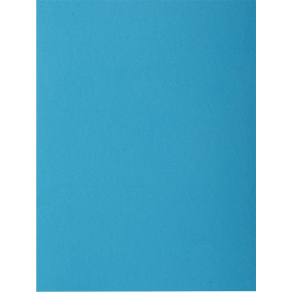 Paquet de 50 chemises 2 rabats ROCK"S 210g, format 24x32 cm, bleu