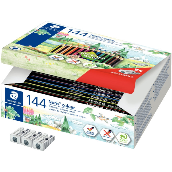 Boîte de recharge de 144 crayons de couleur Colour 185 dont 12 gratuites