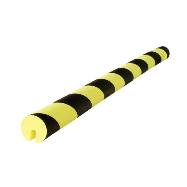 Protection droite 75cm diamètre 4cm noir et jaune
