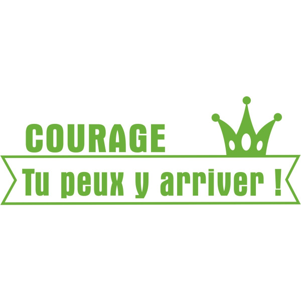 Tampon Les P'tits Courageux, formule "Courage tu peux y arriver"
