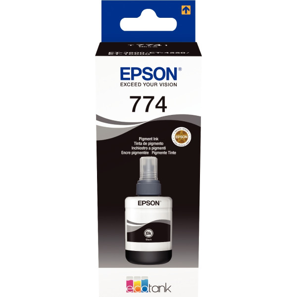 Epson 774 flacon d'encre noire haute capacité authentique (T774140)