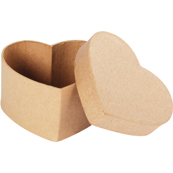 Lot de 10 boîtes forme coeur en carton, 9 x 8 x 5 cm