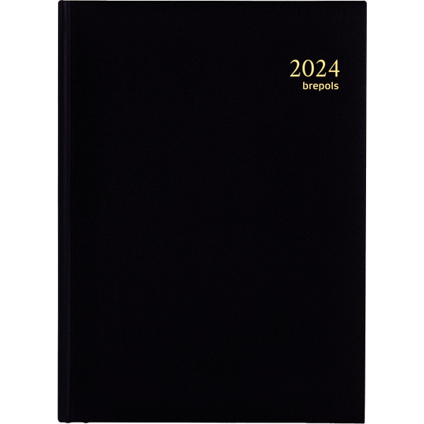 Agenda journalier euro 14,8x21cm noir