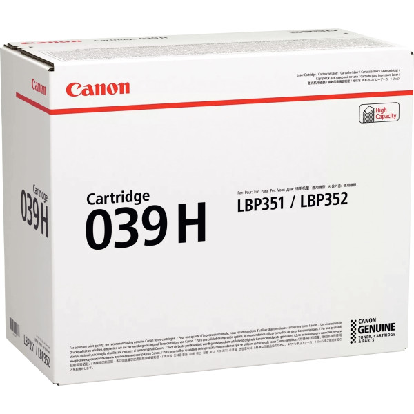 Canon 039H cartouche laser noir haute capacité authentique