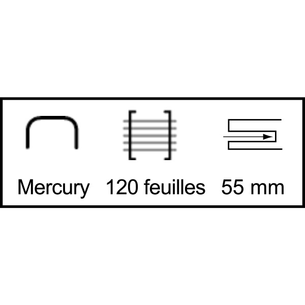 Agrafeuse brocheuse Mercury 120 feuilles