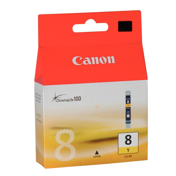 Canon 8 cartouche jet d'encre jaune authentique (CLI8Y)