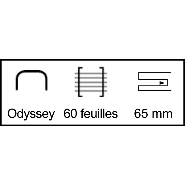 Agrafeuse grande capacité Odyssey 60 feuilles