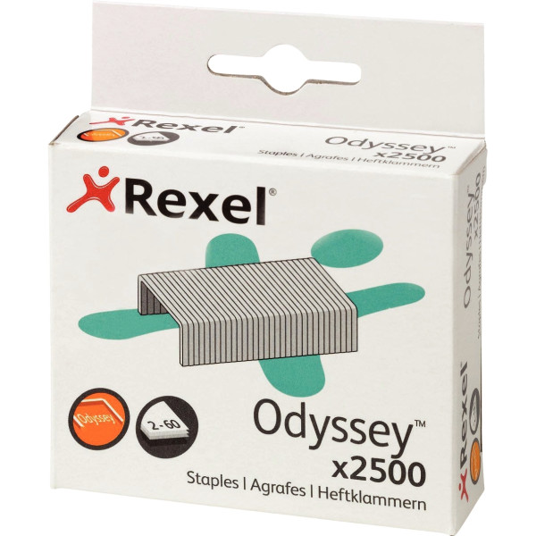 Boîte de 2 500 agrafes Rexel Odyssey