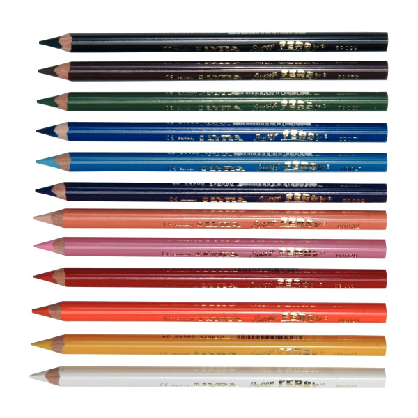 Étui de 12 crayons de couleur Super Ferby assortis