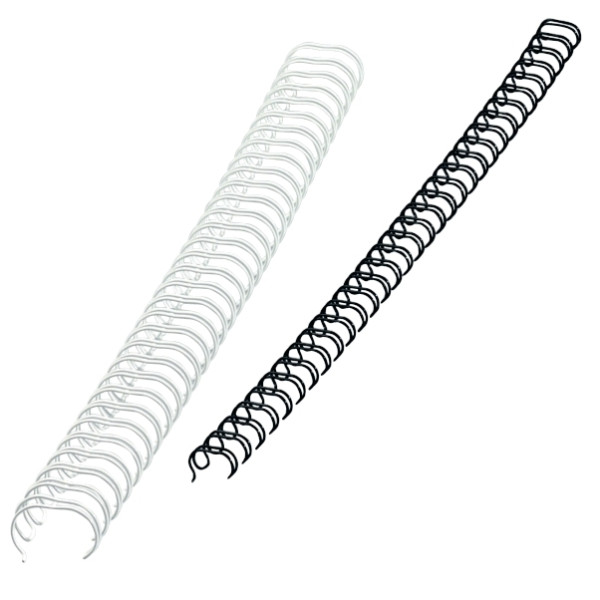 Boîte de 100 anneaux à relier en métal Ø10mm blanc