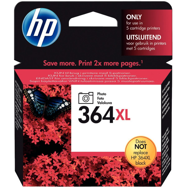 HP 364XL cartouche d'encre Photo grande capacité authentique(CB322EE)