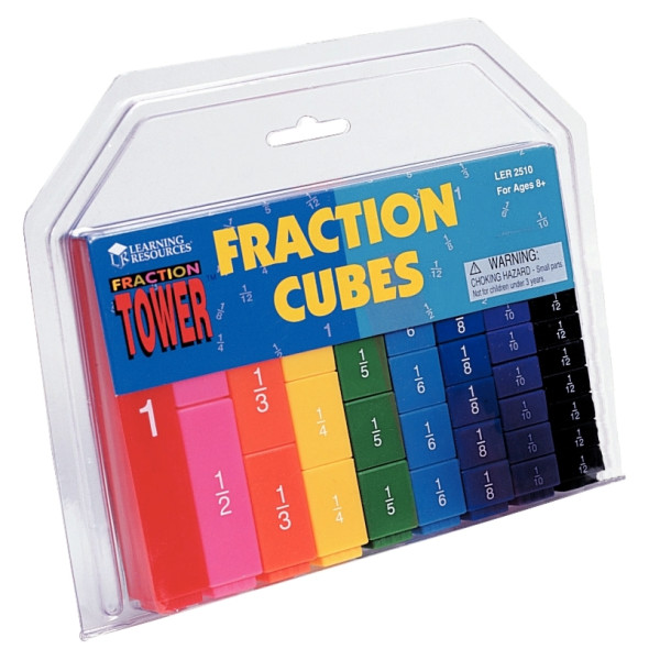 Set de cubes de fractions empilables