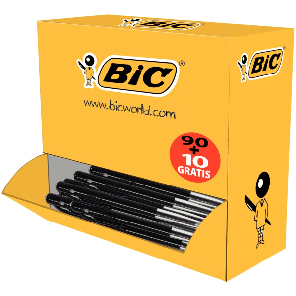 Boîte de 100 stylos bille M10 noirs dont 10 gratuits