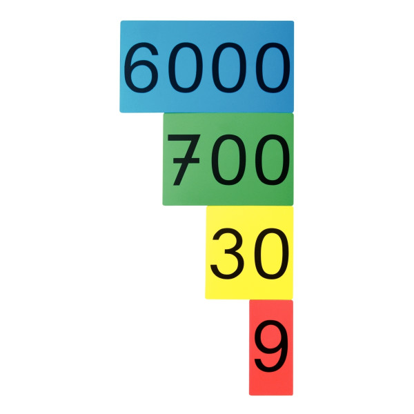 Set de chiffres magnétiques 4 couleurs