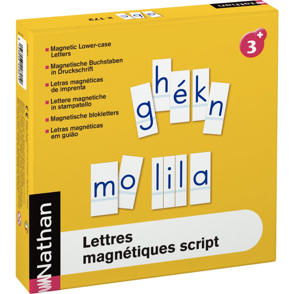 Lettres magnétiques script, 172 pièces