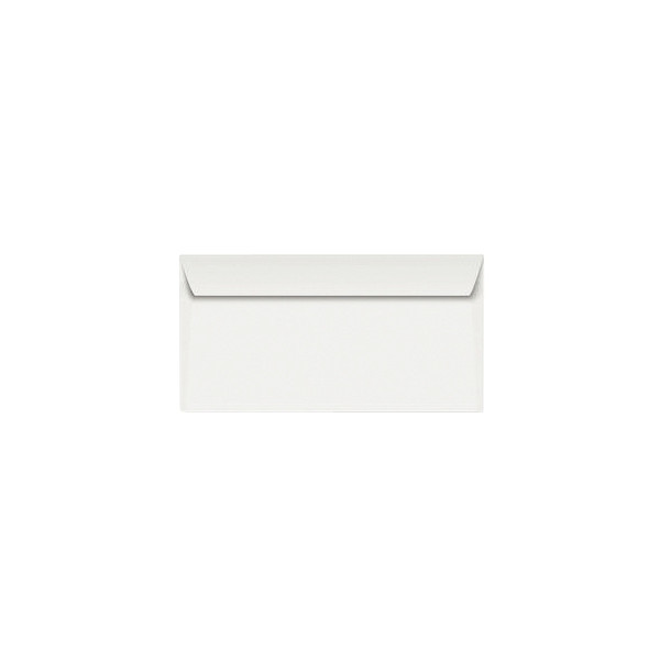 Boite de 250 enveloppes blanches 110x220mm 90g bande siliconée fenêtre 35x100mm