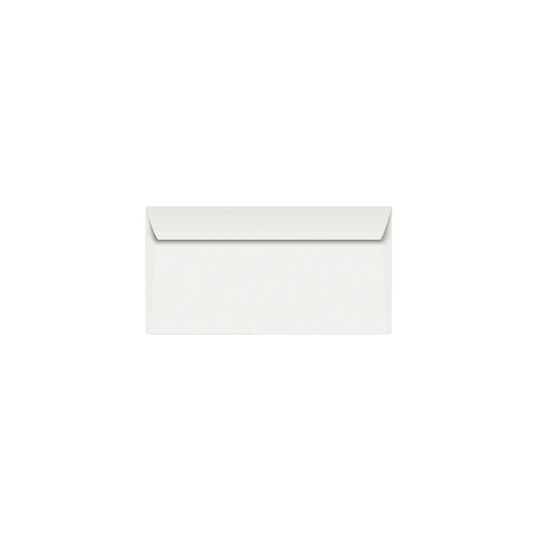 Boite de 250 enveloppes blanches 110x220mm 90g bande siliconée fenêtre 45x100mm