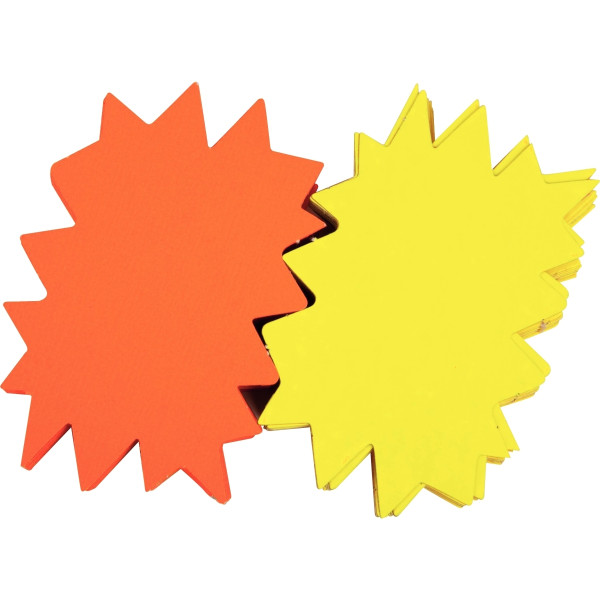 Paquet de 10 éclatés Flaconuo effaçable à sec 1 face jaune Flaconuo /1 face coloris orange Flaconuo