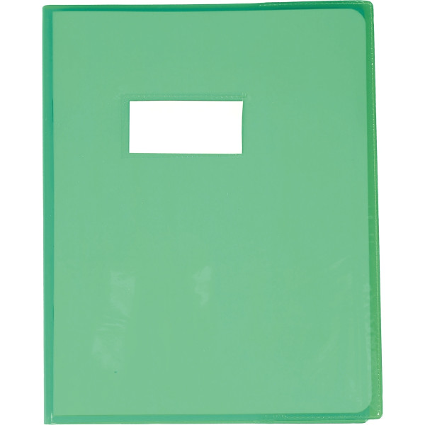 Protège-cahier cristal 17 x 22cm 22/100 coloris vert