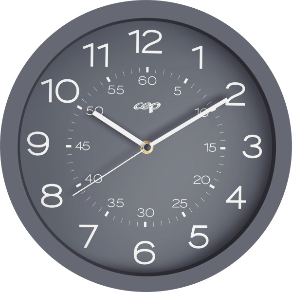 Horloge Riviera diamètre 30cm gris