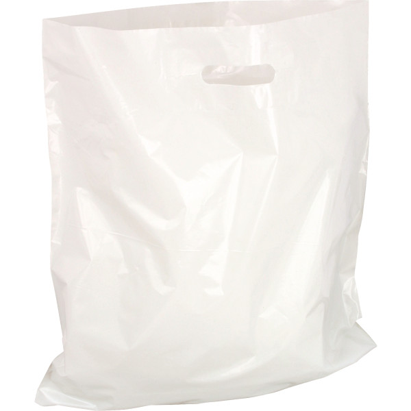 Paquet de 100 sacs plastique blanc 50x50x5cm
