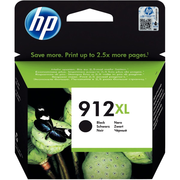 HP 912XL cartouche d'encre noire grande capacité authentique (3YL84AE)
