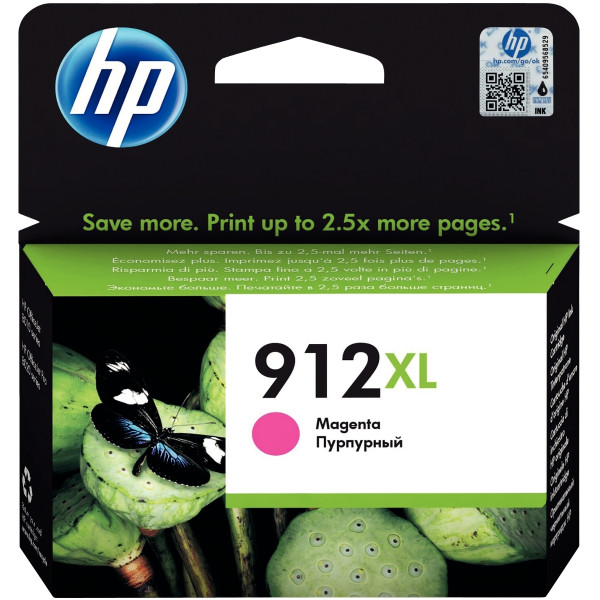 HP 912XL cartouche d'encre magenta grande capacité authentique (3YL82AE)