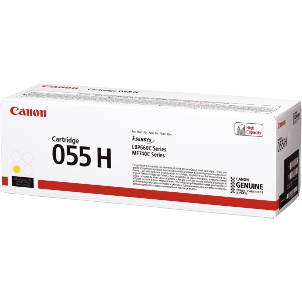 Canon 055H cartouche laser jaune haute capacité authentique